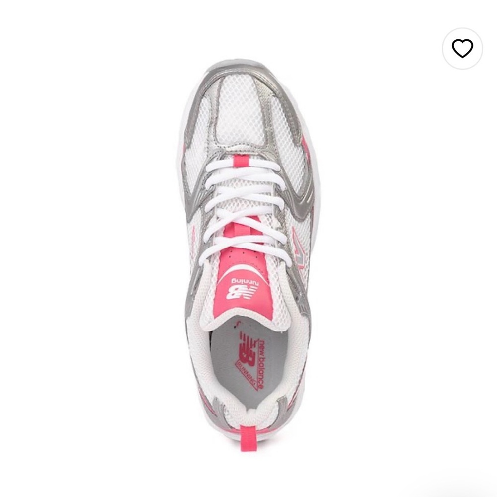 New Balance 530 WHITE/SILVER METALLIC /DRAGON BERRY - Picture 3 of 7